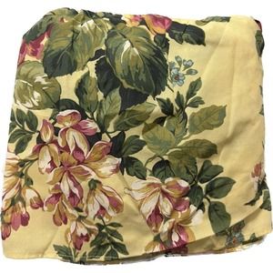 Dan River Vtg Full Size Bedskirt MACY's Bed Ruffle Bedding Floral Pattern 1980s